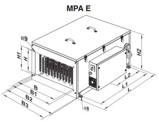 vents MPA E centrala nawie wna z nagrzewnicą elektrycznąvents MPA E centrala nawie wna z nagrzewnicą elektryczną