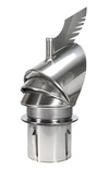 aluminiowa nasada kominowa firmy Darco model dragon pt wciskana w komin