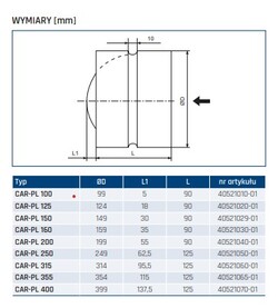 Klapa zwrotna CAR-PL
