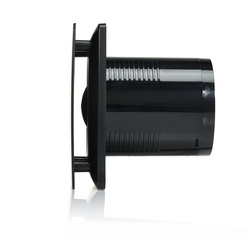 LFS100B-Q - Czarny wentylator łazienkowy