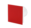 Wentylator osiowy łazienkowy KWS+PTGR...M, 26dB bardzo cichy - Trax czerwone szkło matowe