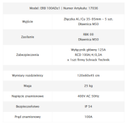 Rozdzielnica dźwigowa ERB 100ADz1